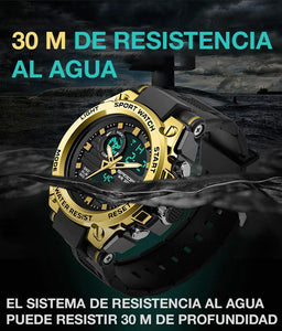 Reloj digital para hombre resistente al agua